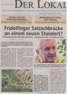 Neuer Standort für Fridolfinder Salzachbrücke?